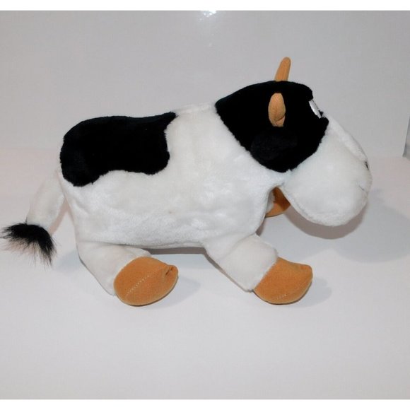 VTG 1987 Squeez-Ems Clarence The Cow 12" Plush With Sound Squeeze Me To Hear Me - Picture 8 of 8